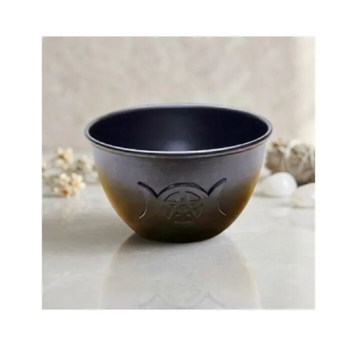 Quemador Metálico de Salvia Triple Luna y Estrella